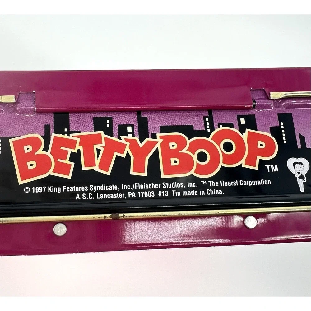 Vintage '97 Classic Betty Boop Light Switch Cover & Spotlight Metal Lunchbox Set - Picture 9 of 12